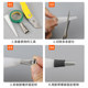 Universal stainless steel glue mouth glue artifact structure glue gun duckbill glass doors and windows special flat head glue nozzle