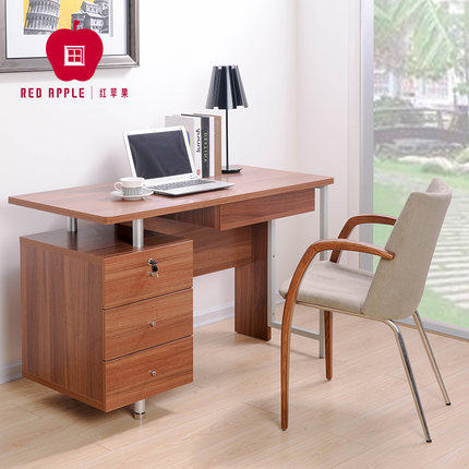 Red Apple Furniture Minimalist Modern Simple Desk Brief with cabinet computer desk