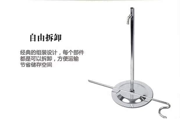 Inox đôi móc túi trưng bày giá khăn quàng khăn khăn trang sức trung tâm mua sắm quầy quầy trưng bày cửa sổ - Kệ / Tủ trưng bày