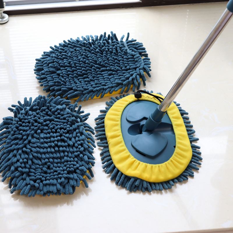 Good used tile special mop high-end skewer for home 2021 new mesh red with versatile dust removal mop one drag net