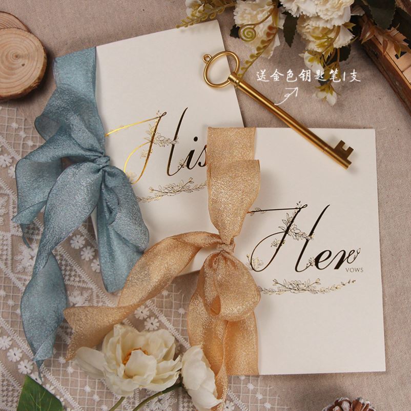 Vow Card Wedding Vows Book Wedding Undertaking Letter Graduation Ceremony Love Letter Letter Oath Card Oath Speech Card