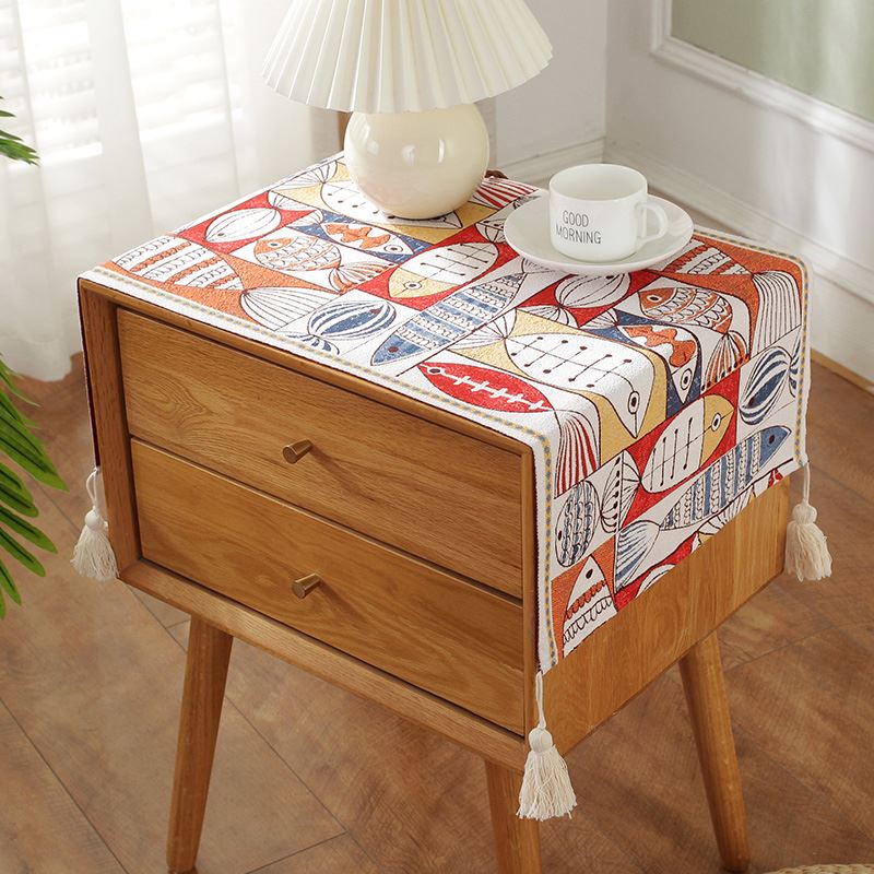 Cover Cloth Cabinet Bed Head Cabinet Cover Mat Universal Light And Luxurious cloth Refrigerator Washing hood Sub-small tablectable cloth dust cover