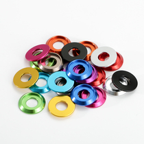 Multi-color aluminum alloy semi-circle head washer groove inner hexagonal flat washer pan head thin gasket M2M3M4M5M6M8