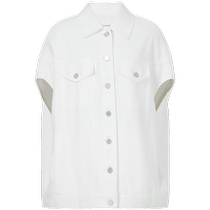 (Same style in shopping malls) Masfil 2023 Summer New Oversize Fashionable Low Shoulder Denim Vest