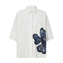 (Artist Inspiration) Masfiel 24 new summer style fashionable lapel printed loose silhouette shirt