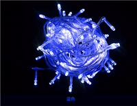 10 метров 100 ламп (синий) полоса хвоста