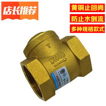 Brass thickened check valve horizontal internal threaded check valve check valve household straight through 4 minutes 6 minutes 1 inch dn1520