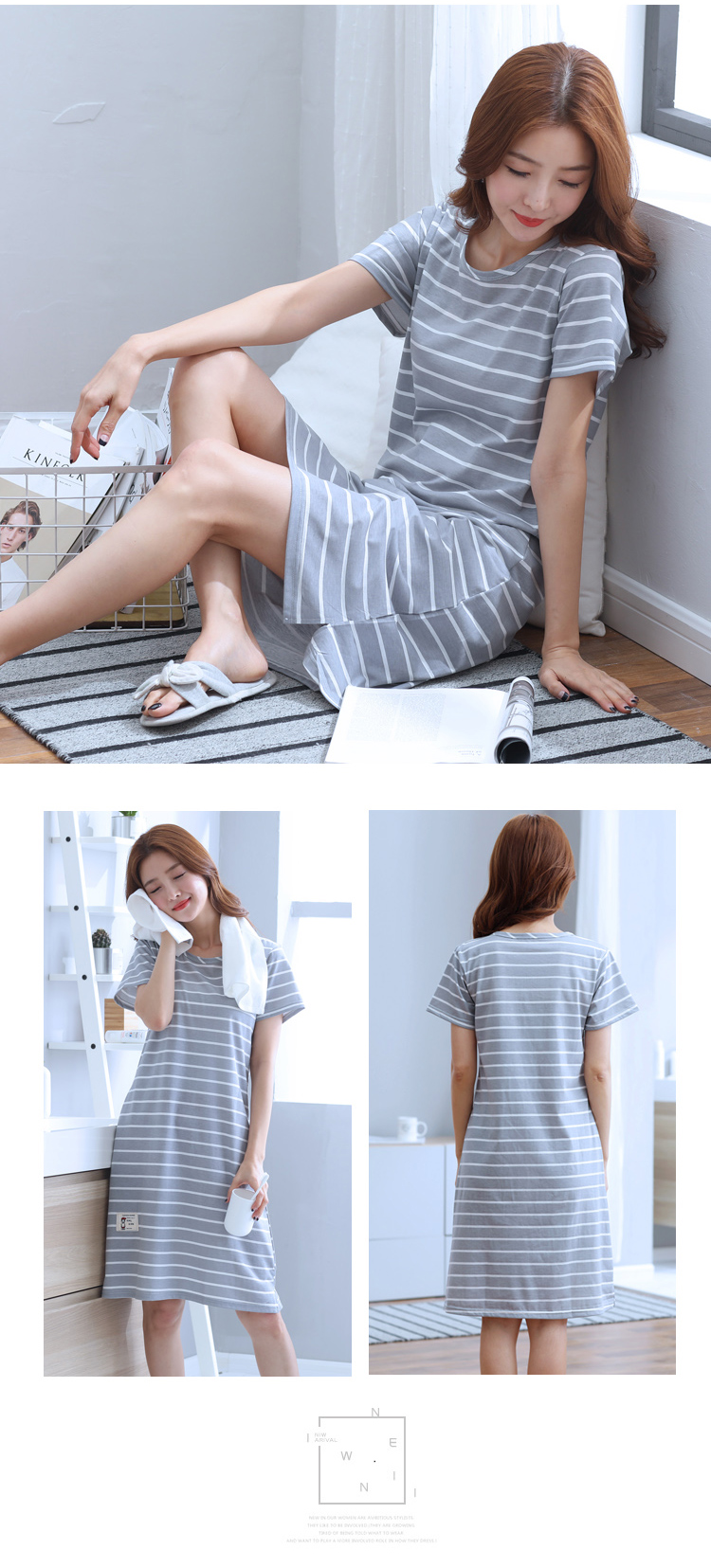 Đặc biệt hàng ngày mùa hè Hàn Quốc nightdress ladies bông ngắn tay áo XL vest đồ ngủ mùa hè không tay dịch vụ nhà