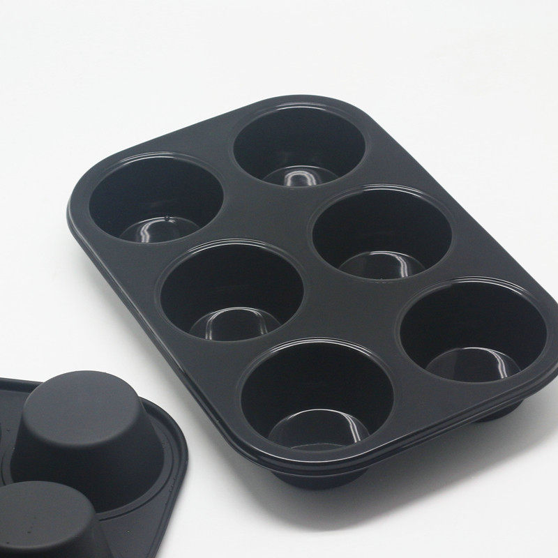 Large thickening round platinum silicone cake mould 6 mould mold Mafen cup bread West snack baking oven