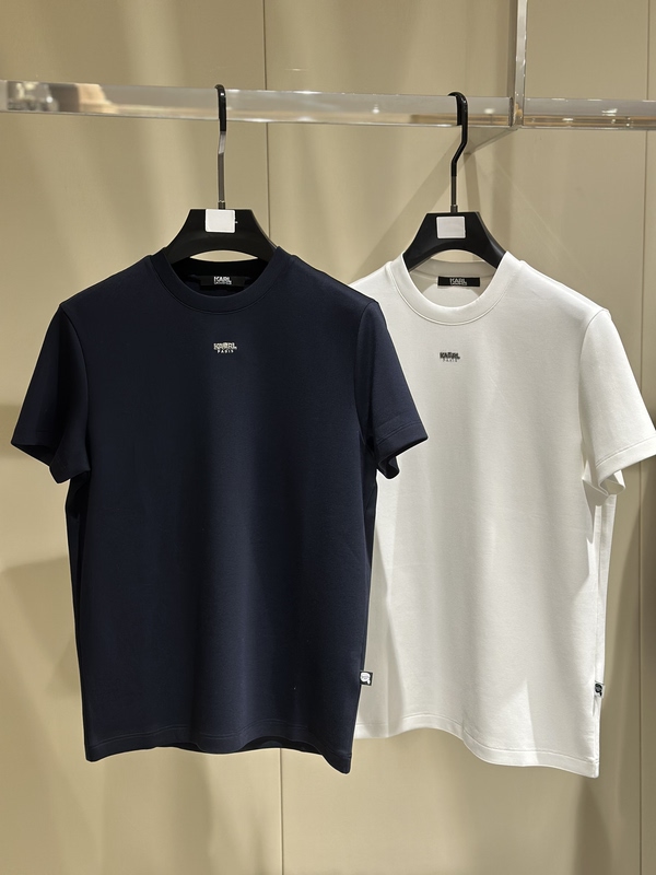 Autumn and Winter New Product Karl Lagerfeld Karl Lagerfeld Autumn and Winter Letter Logo Simple Men's Short-Sleeved T-Shirt Autumn and Winter New Product Karl Lagerfeld Karl Lagerfeld Autumn and Winter Letter Logo Simple Men's Short-Sleeved T-Shirt