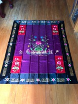 Jinyueluo Buddhist silk fabric Hand-embroidered lotus flower tools Master Buddha hall Buddhist supplies Su embroidery