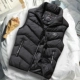 Vest nam mùa thu đông phiên bản Hàn Quốc đẹp trai giản dị xuống bông ấm áo vest vest không tay áo khoác túi thủy triều áo ba lỗ gym