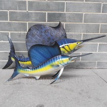 High imitation plastic fish simulation swordfish engineering sculpture fish shop cabinet park decoration ornaments fake fish model