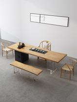Acrylic Soliwood Tea Table Log board table Simple modern Tea Gulf Living Room Office Tea Table Retro Table