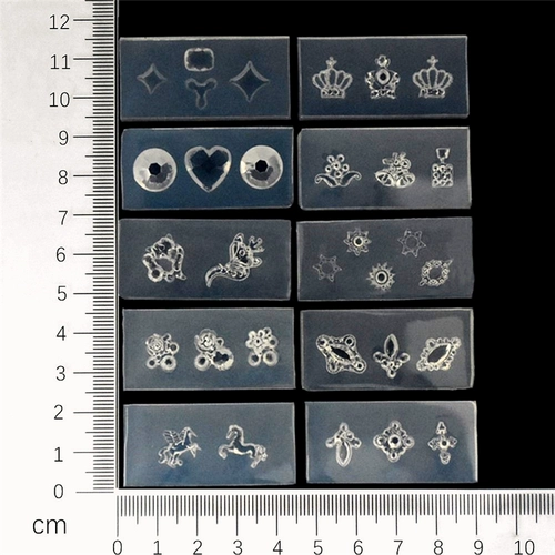 Украшение для ногтей, накладные ногти, силиконовая форма, трехмерный шаблон с бабочкой, DIY, с драгоценным камнем, в цветочек