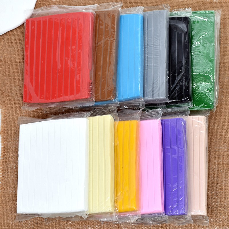 250g High-Quality Soft Clay, 12 Colors Available, for Making Earrings and Pendants, Polymer Clay, Clay Jewelry DIY Materials
