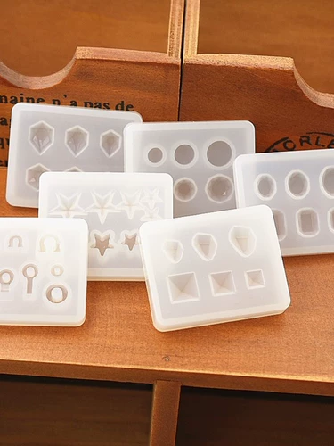 Серьги, подвеска, силиконовая форма ручной работы, «сделай сам», с драгоценным камнем, зеркальный эффект