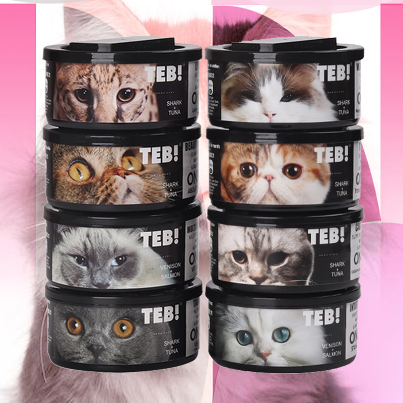 8 Cans of Teb Tong En Bei Main Food Cat Canned Food 170g Adult and Young Cat Snacks Cc Milk Cake Nutritious High-Protein Wet Food