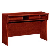 Bar table office conference table solid wood leather conference room table meeting training table conference bar table 1 meter 21 meters 8 simple