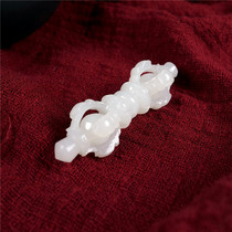 Jade beauty studio Hetian Jade White Jade Diamond pestle magic stick accessories choker pendant star same model