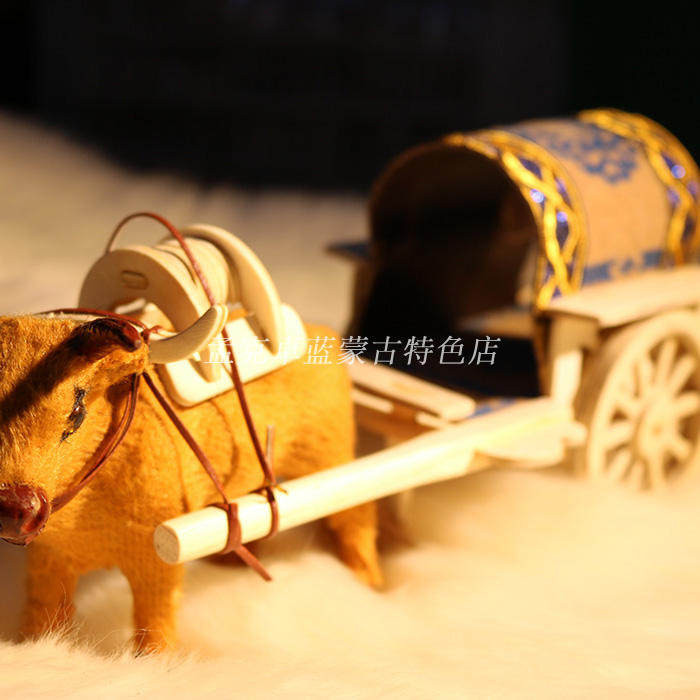 Mongolian Handicraft Handicrafts Pendulum Emulation Small Bull Railer Lele Boutique Gift Box Gift Home Decoration Pint