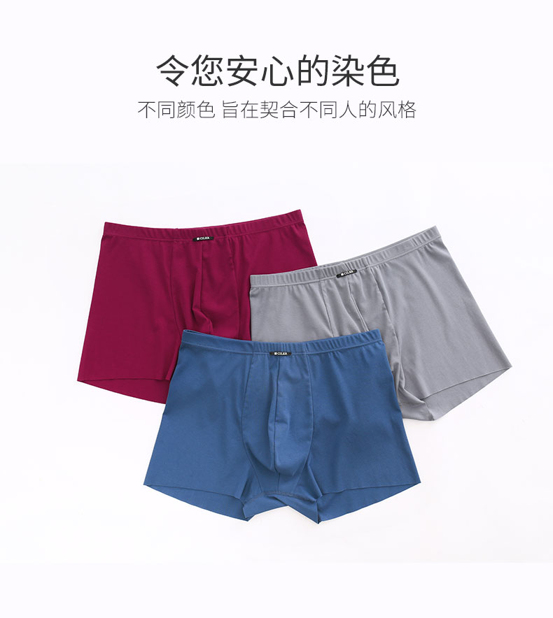 Quần lót nam Shile không có dấu vết quần eo trái tim thể thao thoáng khí nam thanh niên cotton bốn góc quần short quần lót nam lưới