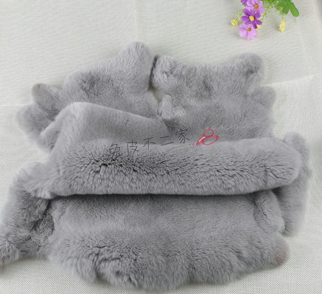 Rex rabbit fur whole fur seat cushion hand bag mobile phone case DIY scarf rex rabbit fur car armrest box mat