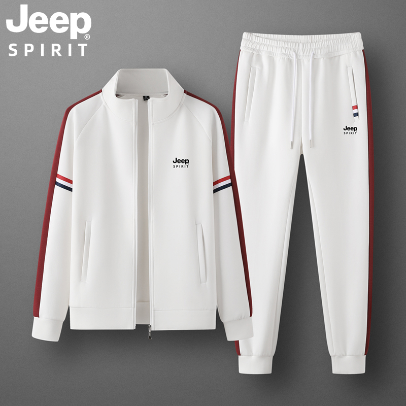 Jeep Autumn Casual Sports Suit Men's Sweatshirt Set Spring, Autumn, and Winter Jacket Large Size Sportswear Unisex Jeep Autumn Casual Sports Suit Men's Sweatshirt Set Spring, Autumn, and Winter Jacket Large Size Sportswear Unisex