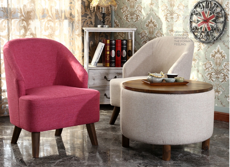 Nordic ban công phòng ngủ đơn sofa lười biếng giải trí vải tối giản hiện đại ghế căn hộ nhỏ cafe Mini - Ghế sô pha mẫu ghế sofa kết hợp giường ngủ
