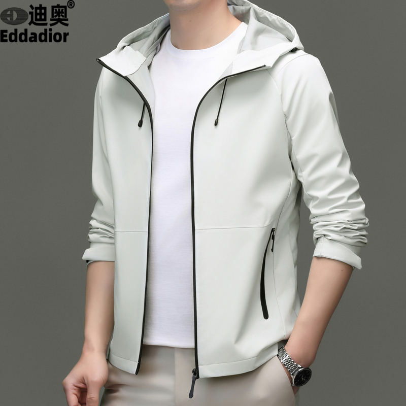 Dior's New Hooded Jacket for Men, High-End Luxury Casual Solid Color Oversized Coat, Brand Outdoor Windbreaker Dior's New Hooded Jacket for Men, High-End Luxury Casual Solid Color Oversized Coat, Brand Outdoor Windbreaker