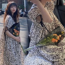 Pregnant women Summer thin skirt 2021 new hipster summer floral pregnant women dress Net red set