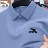 Футболка с коротким рукавом, шелковая футболка polo, свободный крой, для среднего возраста