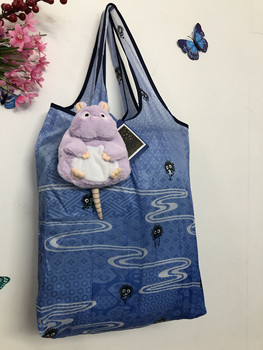 New purple mouse shopping bag exported to japan foldable cartoon doll storage bag free shipping