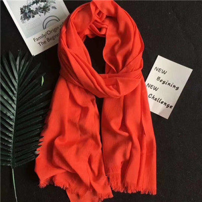 Exported to Italy foreign trade all-match pure cashmere mulberry silk modal fur-edged scarf large shawl for women