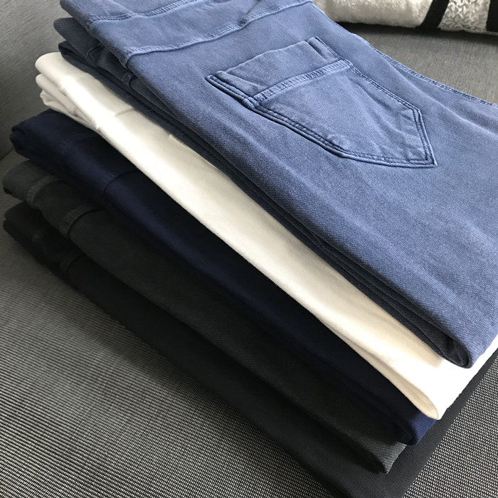 Wantai bi into the early spring new style slim thin high elastic pencil bottoming jeans thin section women