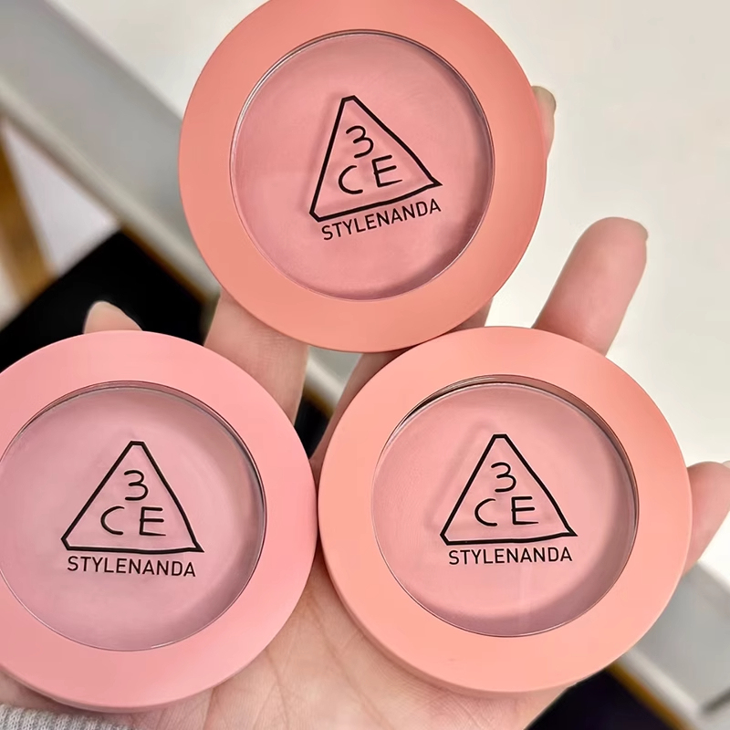 3Ce Matte Single Color Blush Sample New Peach Pink Nude Pink Natural Blush Contouring and Coloring 3Ce Matte Single Color Blush Sample New Peach Pink Nude Pink Natural Blush Contouring and Coloring