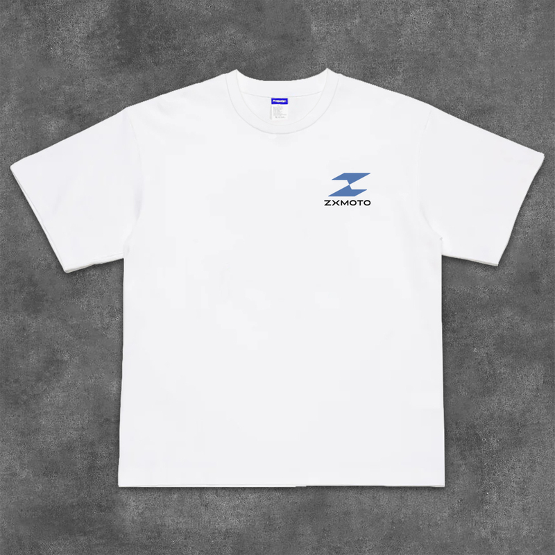 Xihai Zhan Dao Zhang Xue Motorcycle World Superbike Championship Championship Commemorative Short-Sleeved T-Shirt Pure Cotton Half-Sleeve