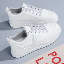 Small white shoes women 2021 Spring New ins tide Korean students flat casual white shoes low top thick bottom shoes women