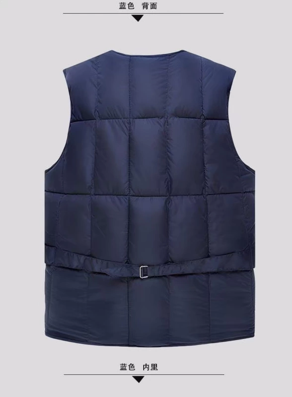 Mùa thu và mùa đông trung niên vest nam cỡ lớn xuống cotton vest nam lỏng lẻo trung niên dày vest ấm