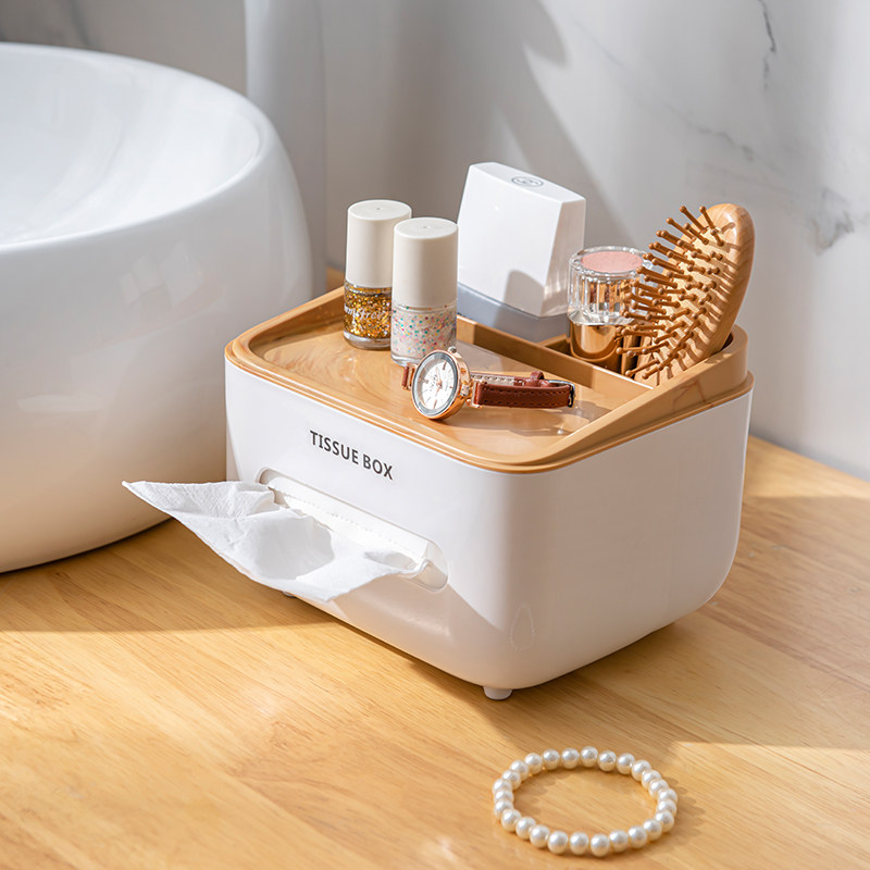 Tissue box toilet box household living room dining room for box tea multi-functional creative cute remote control collection box