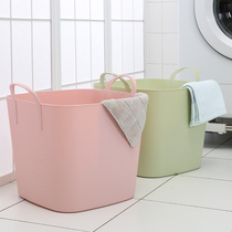  Dirty clothes basket Portable dirty clothes storage basket Clothes basket Household sanitary bathroom plastic large laundry basket