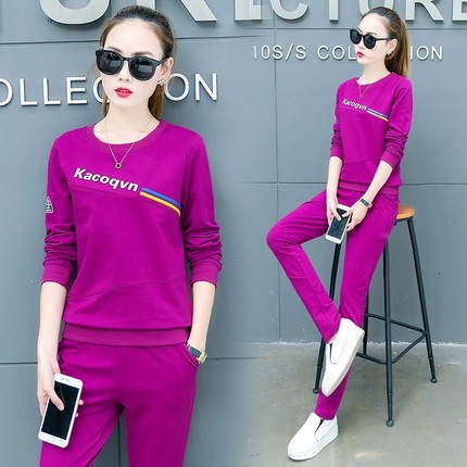 女士卫衣套装2018春季新款韩版时尚运动装休