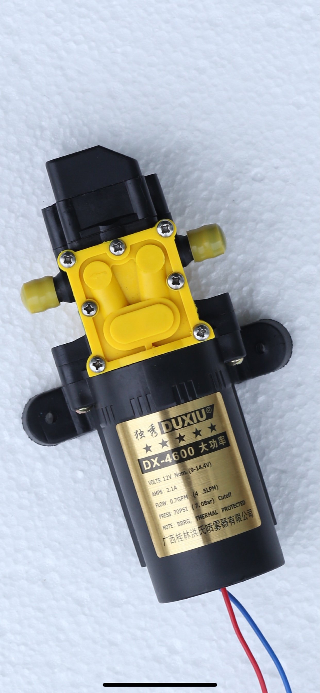 Duxiu electric sprayer water pump agricultural accessories 12v high voltage high power motor diaphragm micro self-priming intelligence