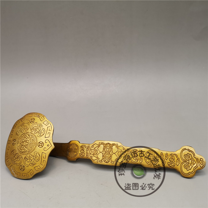 Hot Selling Ancient Playing Brass Collection Ruyi Lingo Fu in front of your eyes Wine house Home Decorative Craft Gift