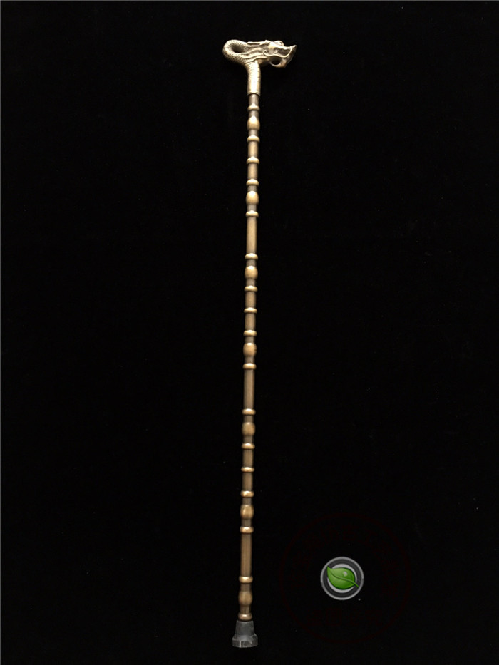 Ancient Play Imitation Ancient Pure Copper Walking Stick Seniors Walking Stick Pure Retro Brass Cane STICK PROPS BRONZE WARE COLLECTION PINT PRICE