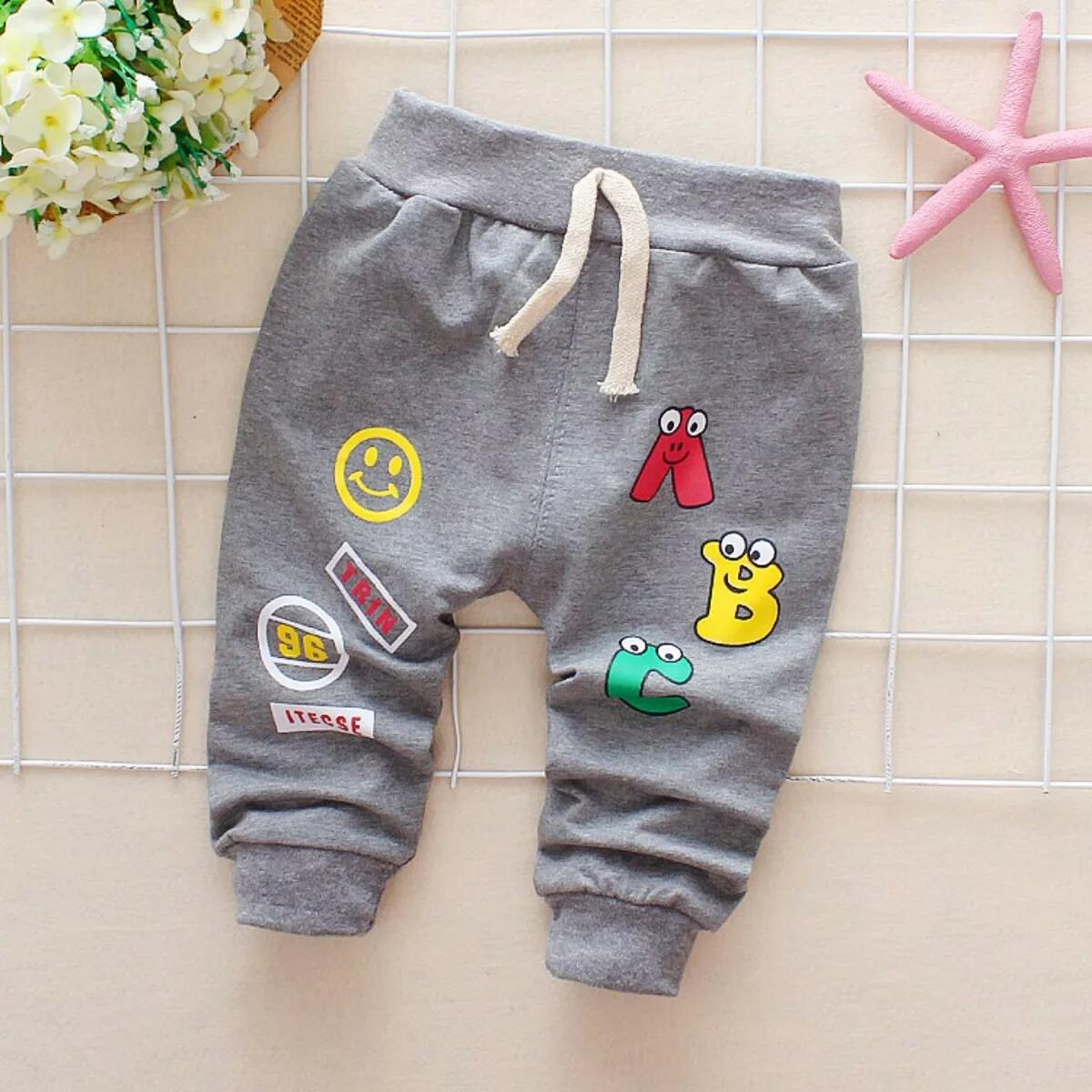 chống muỗi quần quần cotton trẻ em mềm mại thở mô hình bé bé quần jean cậu bé cô gái chùng sóng.