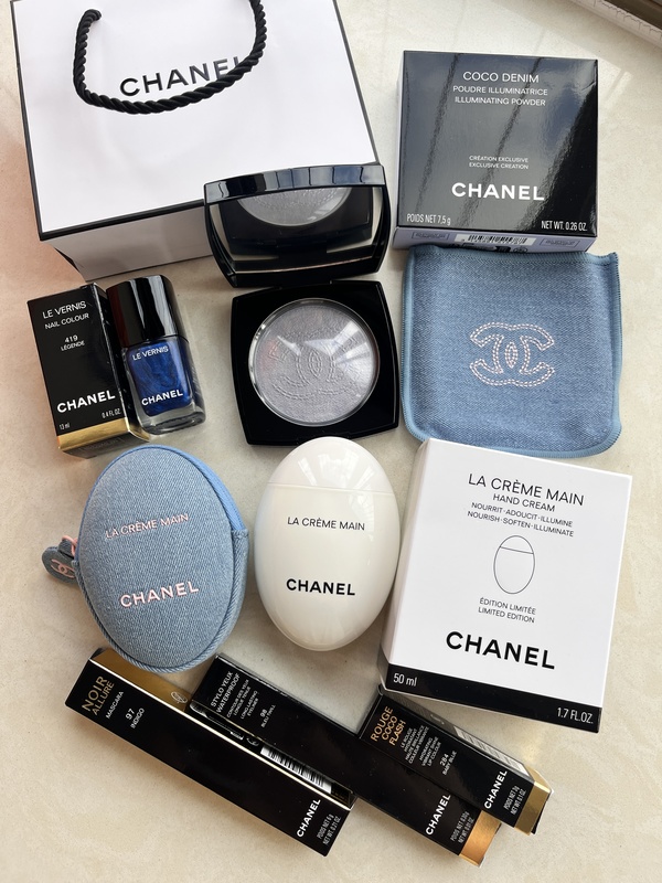 Chanel [In-Stock Clearance] Denim Highlighter! Lipstick 284! Hand Cream. Eyeliner 98. Mascara