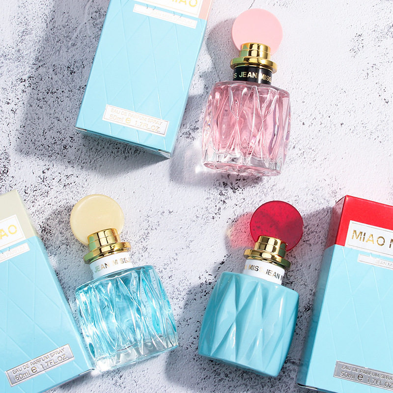 Cross-border brand JEAN MISS MEOW MEOW Lady Perfume 50ml Fresh Flower Jam Lady Faint Scent Spray