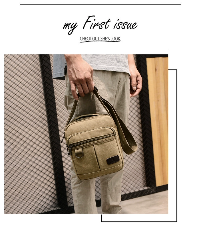 Nam phòng đơn Messenger túi nhỏ túi xách túi vải canvas túi nam túi chéo vai túi nhỏ ba lô