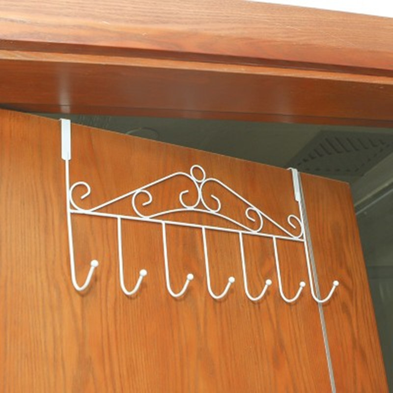 Door back hook rack wall hanger bathroom seamless nail-free door hanger door back door clothes coat hook